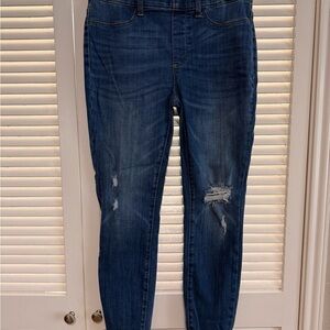 Judy Blue Dark Blue Distressed Skinny Jeans